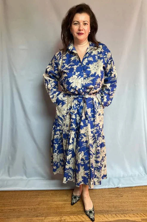Shirt Dress – Navy Floral